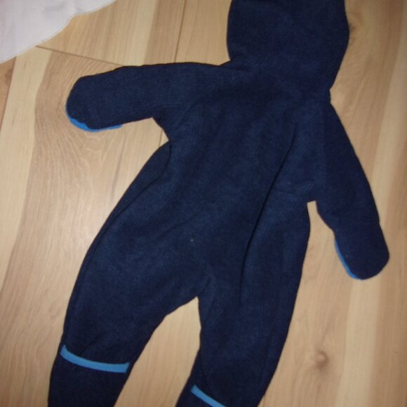 REI Size newborn 3m months month baby boys boy blue coat fleece warm outfit 3 - Picture 2 of 3